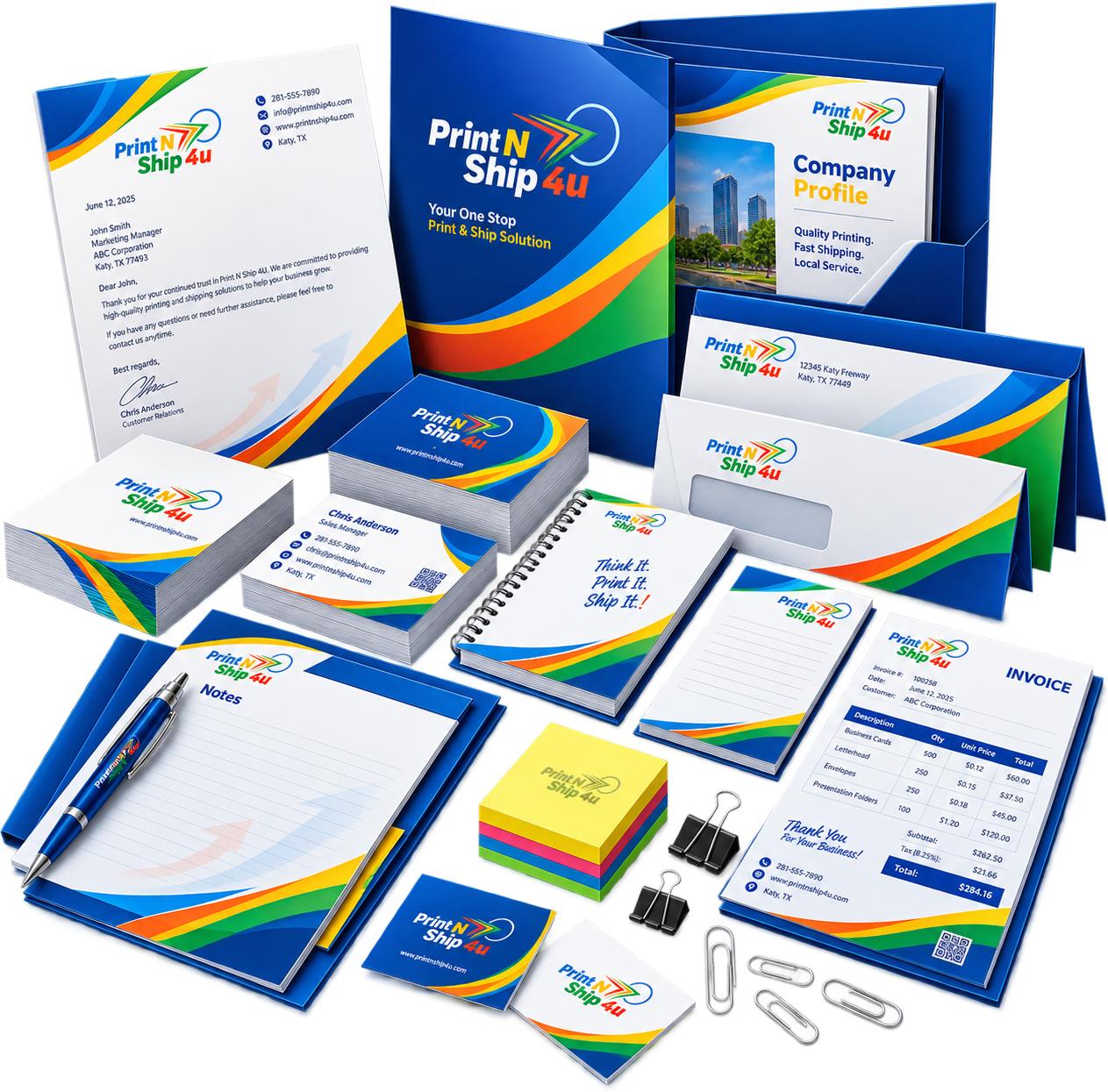 Business stationery sample