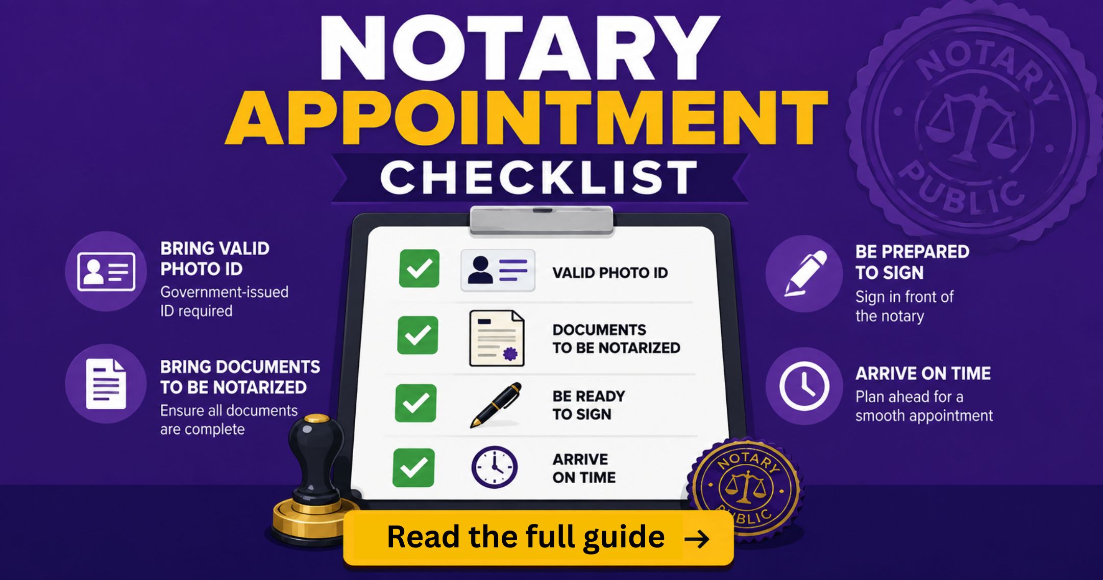 What to Bring to a Notary Appointment: A Simple Checklist