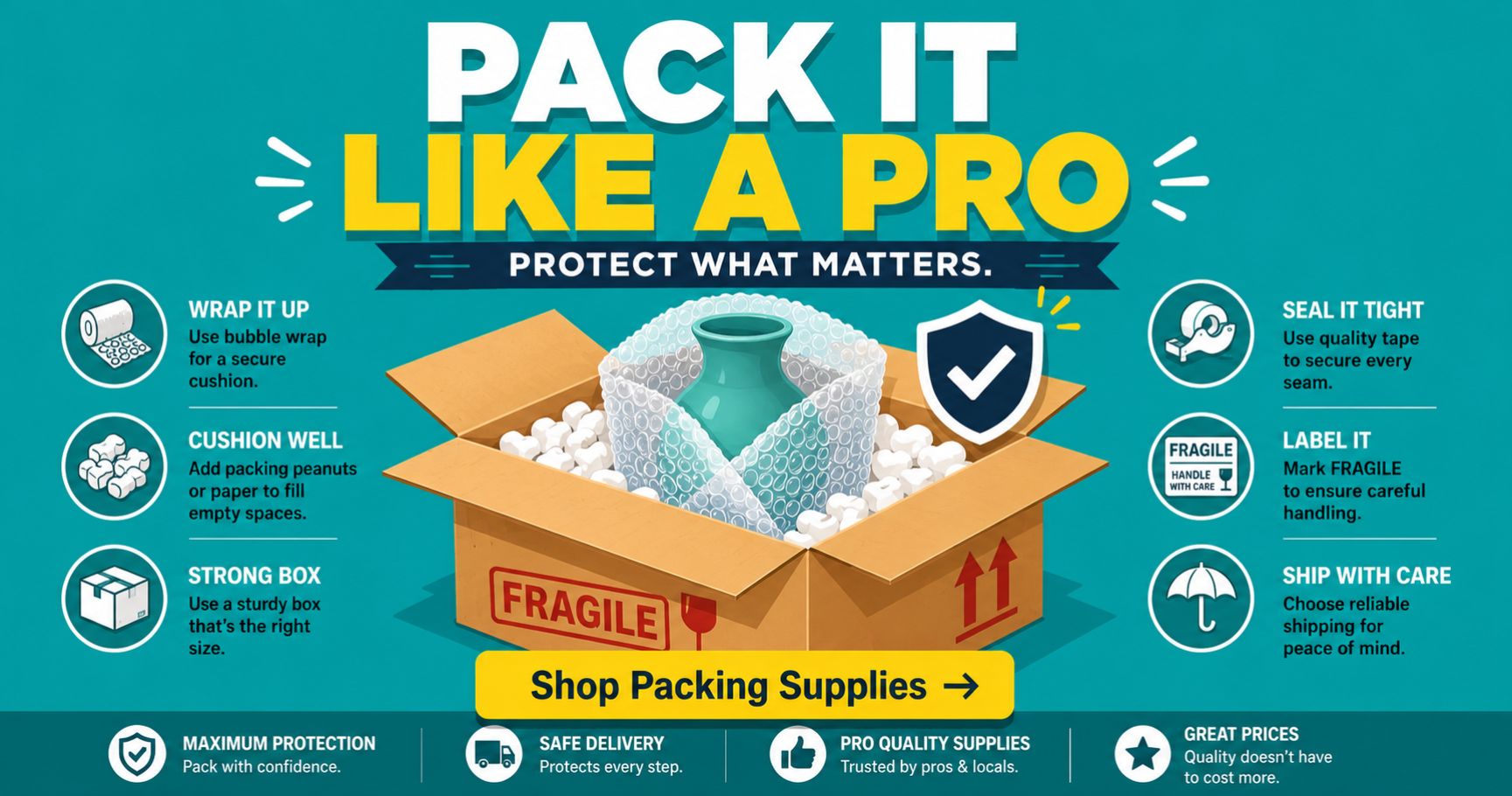 How to Pack Fragile Items for Shipping (So They Actually Arrive in One Piece)